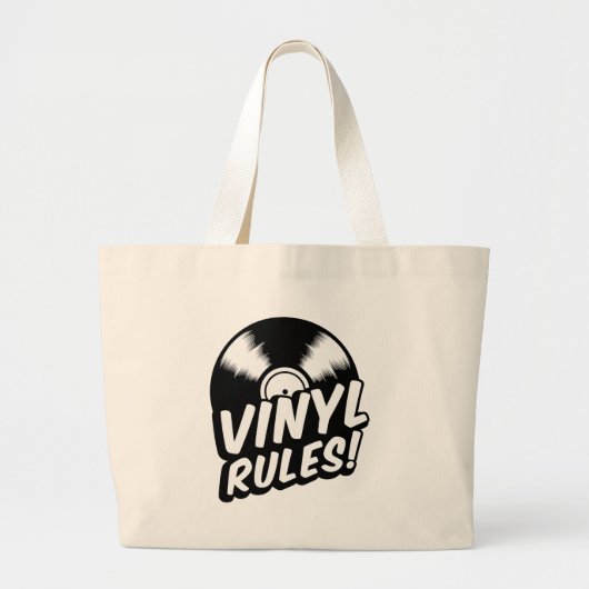 vinyl grote tote bag (Voorkant)