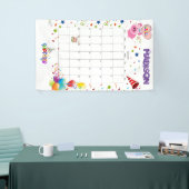 Vinyl Happy Birthday Calendar April 2022 Banner (Beurs)