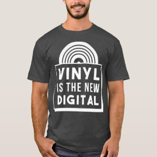 Vinyl is de nieuwe Digital Funny Retro  DJ T-shirt