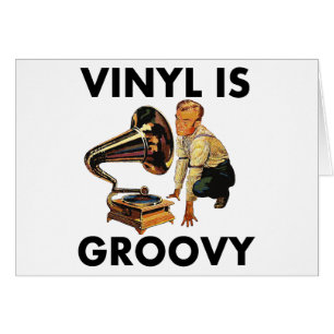Vinyl is groovy plaatverzamelaar humor grap