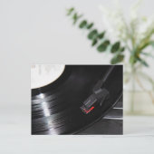 Vinyl is niet dood briefkaart (Staand voorkant)