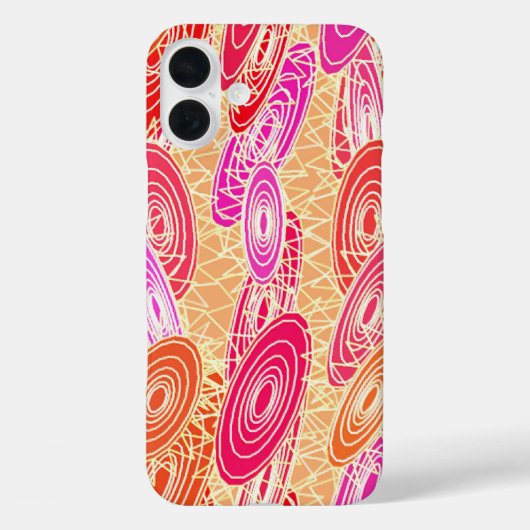 "Vinyl Jazz" abstract - oranje, fuchsia, roze Case-Mate iPhone Case (Achterkant)
