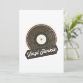 Vinyl Junkie Bedankkaart (Staand voorkant)