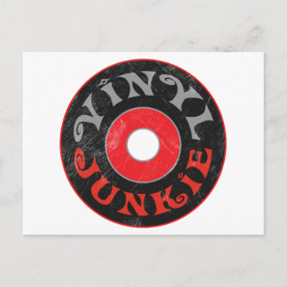 Vinyl Junkie Briefkaart