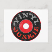 Vinyl Junkie Briefkaart (Voorkant)