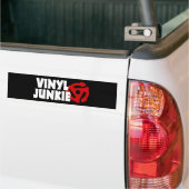 Vinyl Junkie Bumpersticker (Op Truck)