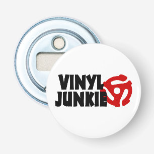 Vinyl Junkie Button Flesopener