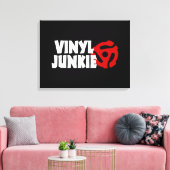 Vinyl Junkie Canvas Afdruk (Insitu (Woonkamer))
