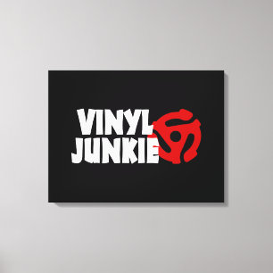 Vinyl Junkie Canvas Afdruk