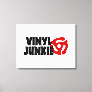 Vinyl Junkie Canvas Afdruk