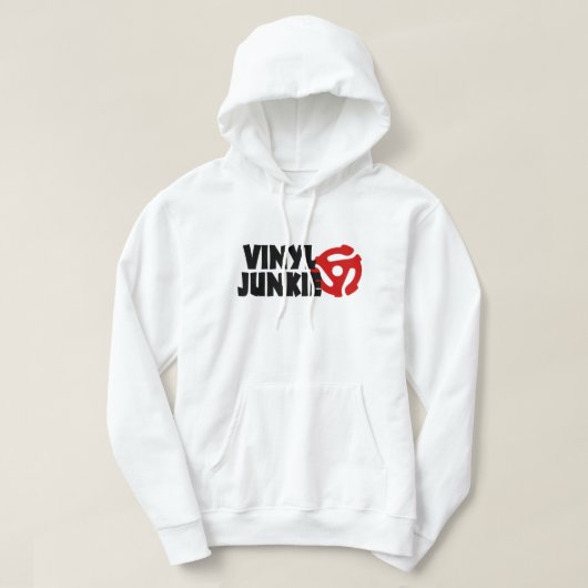 Vinyl Junkie Hoodie (Design voorkant)