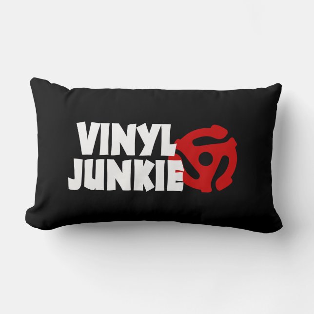 Vinyl Junkie Kussen (Voorkant)