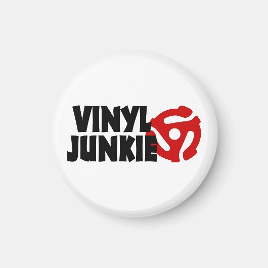 Vinyl Junkie Magneet (Voorkant)