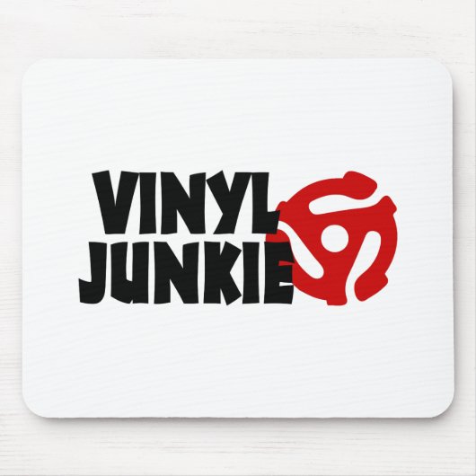 Vinyl Junkie Muismat (Voorkant)