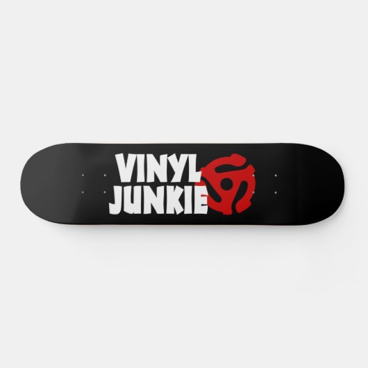 Vinyl Junkie Persoonlijk Skateboard (Horizontaal)