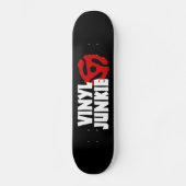Vinyl Junkie Persoonlijk Skateboard (Voorkant)