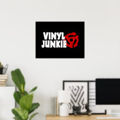 Vinyl Junkie Poster (Thuiskantoor)