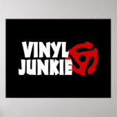 Vinyl Junkie Poster (Voorkant)