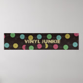 Vinyl Junkie Poster (Voorkant)