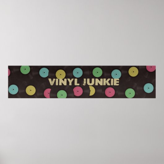 Vinyl Junkie Poster (Voorkant)