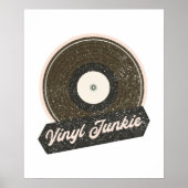 Vinyl Junkie Poster (Voorkant)