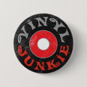 Vinyl Junkie Ronde Button 5,7 Cm (Voorkant)