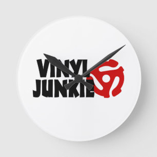 Vinyl Junkie Ronde Klok