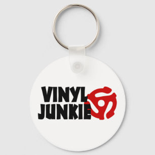 Vinyl Junkie Sleutelhanger