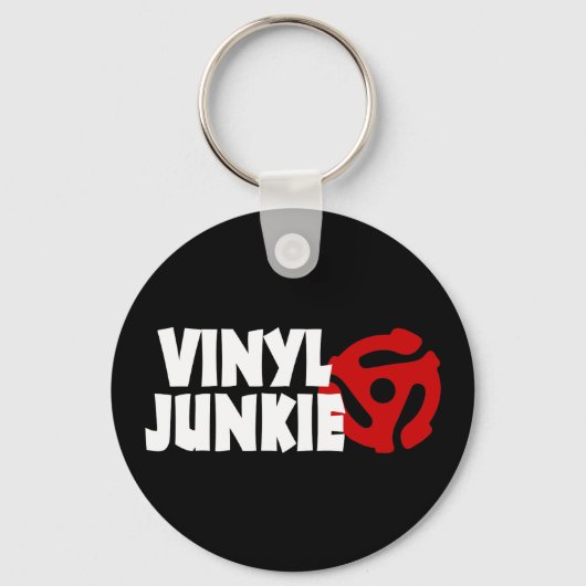 Vinyl Junkie Sleutelhanger (Voorkant)