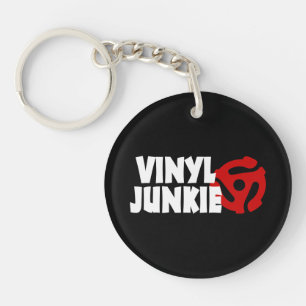 Vinyl Junkie Sleutelhanger