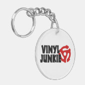 Vinyl Junkie Sleutelhanger (Voorkant Links)