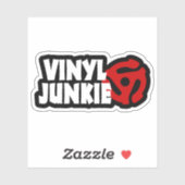 Vinyl Junkie Sticker (Vel)