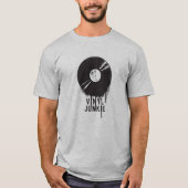 Vinyl Junkie T-shirt (Voorkant)