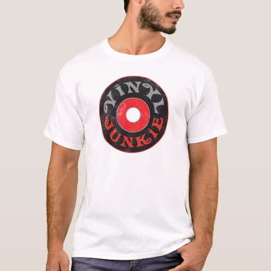 Vinyl Junkie T-shirt (Voorkant)