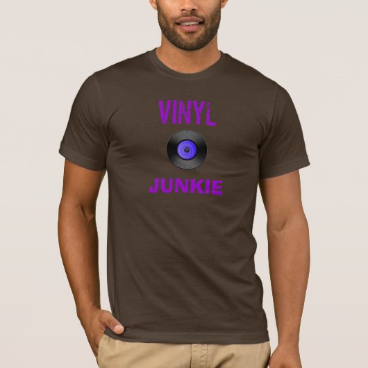 Vinyl Junkie T-shirt (Voorkant)