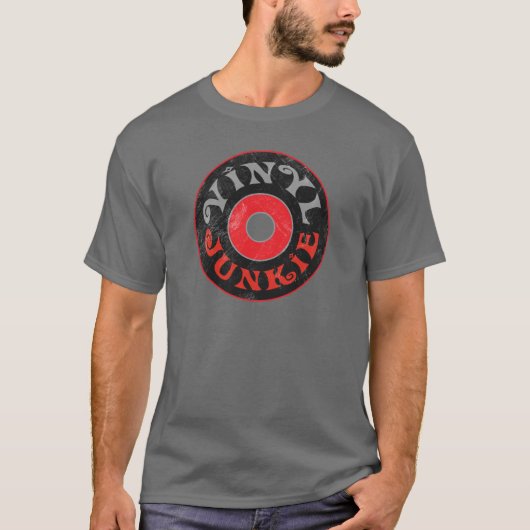 Vinyl Junkie T-shirt (Voorkant)