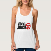 Vinyl Junkie Tanktop (Voorkant)