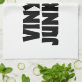 Vinyl Junkie Theedoek (Gevouwen)