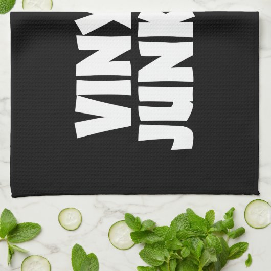 Vinyl Junkie Theedoek (Gevouwen)