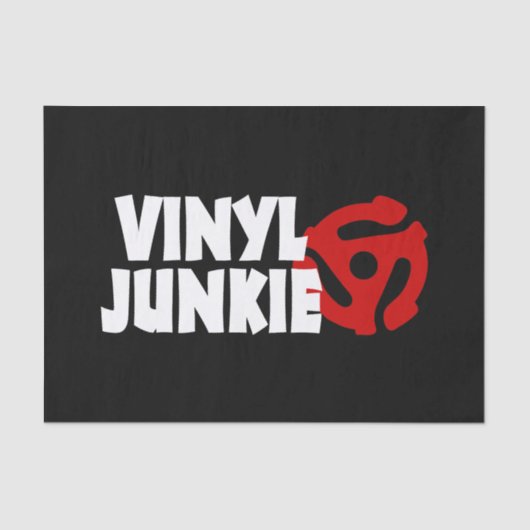 Vinyl Junkie Tissuepapier (Voorkant)