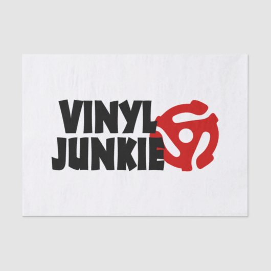 Vinyl Junkie Tissuepapier (Voorkant)