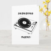 Vinyl Kaart (Gele Bloem)