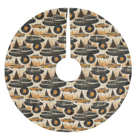 Vinyl Kerstmis Wegkant Boomdisplay Kerstboom Rok (Voorkant)