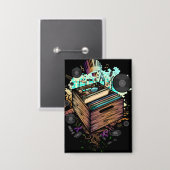 Vinyl Krat Muziek Button (Voorkant / Achterkant)