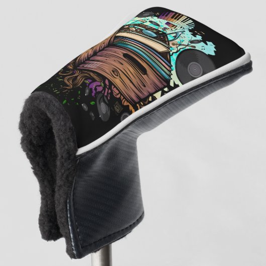 Vinyl Krat Muziek Golfheadcover (3/4 voorkant)
