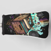 Vinyl Krat Muziek Golfheadcover (Voorkant)