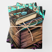 Vinyl Krat Muziek Inpakpapier Vel (In situ)