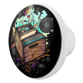 Vinyl Krat Muziek Keramische Knop (Rechts)