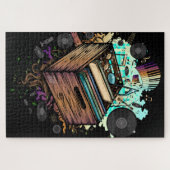 Vinyl Krat Muziek Legpuzzel (Horizontaal)