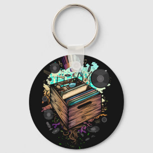 Vinyl Krat Muziek Sleutelhanger